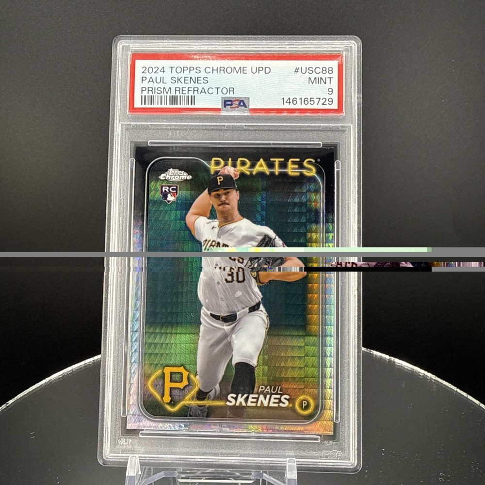 2024 Topps Chrome Update Paul Skenes RC #USC88 Prism Refractor PSA 9 MINT
